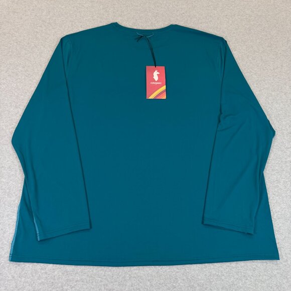 Cotopaxi Fino Long-Sleeve Tech Tee Mens Shirt Gulf Teal Blue 3XL Performance NWT - Picture 3 of 14